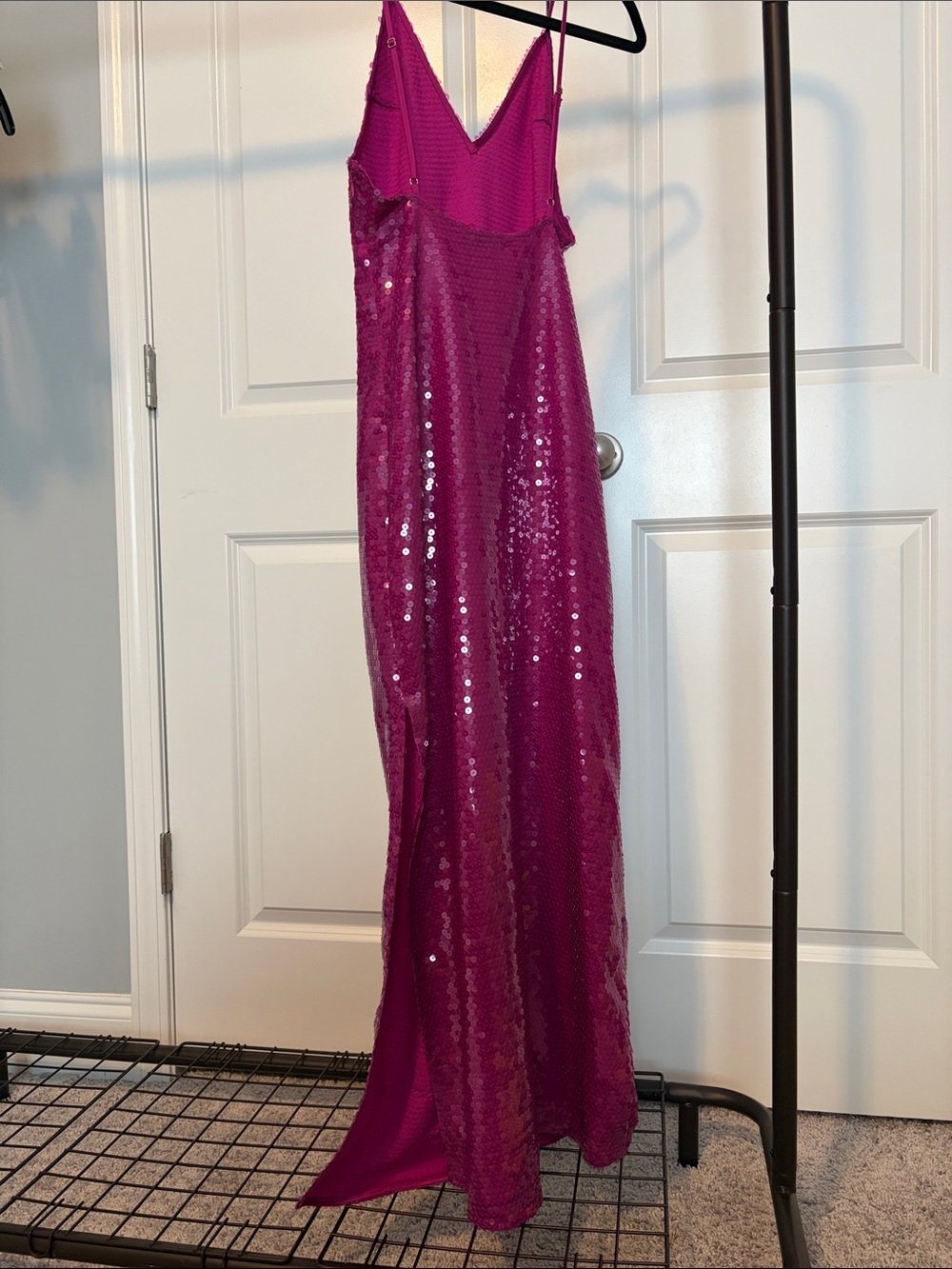 Fleur du Mal Hot Pink Sequin Dress - Picture 4 of 7